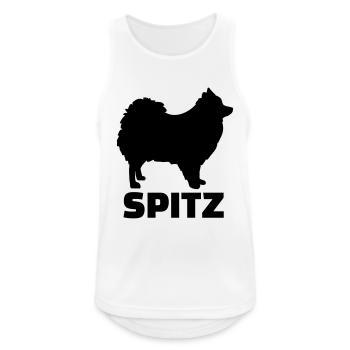 Spitz - Männer Tank Top atmungsaktiv - Weiß - Vorne - Nick (188cm)