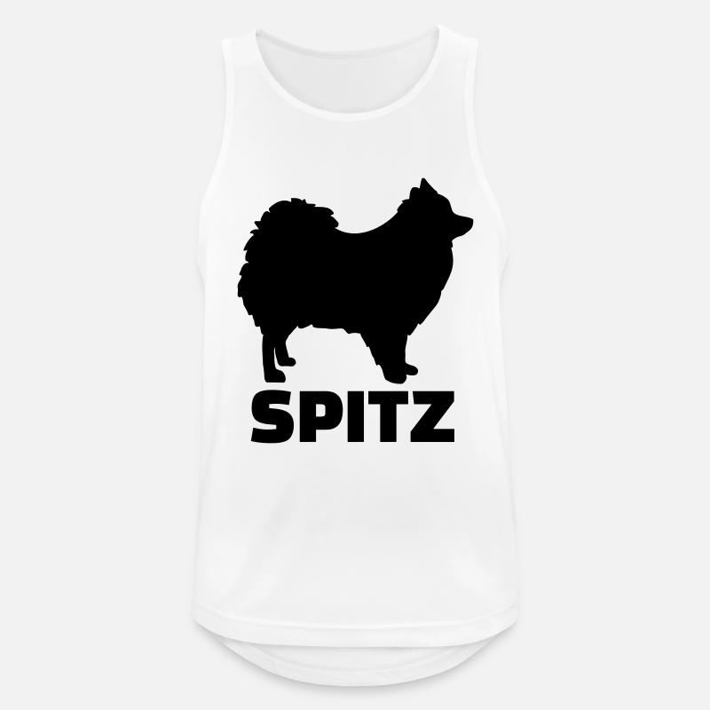 Spitz - Männer Tank Top atmungsaktiv - Weiß