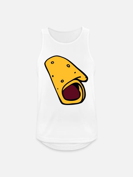 burrito pancake pancake sausage - Men's Breathable Tank Top - white