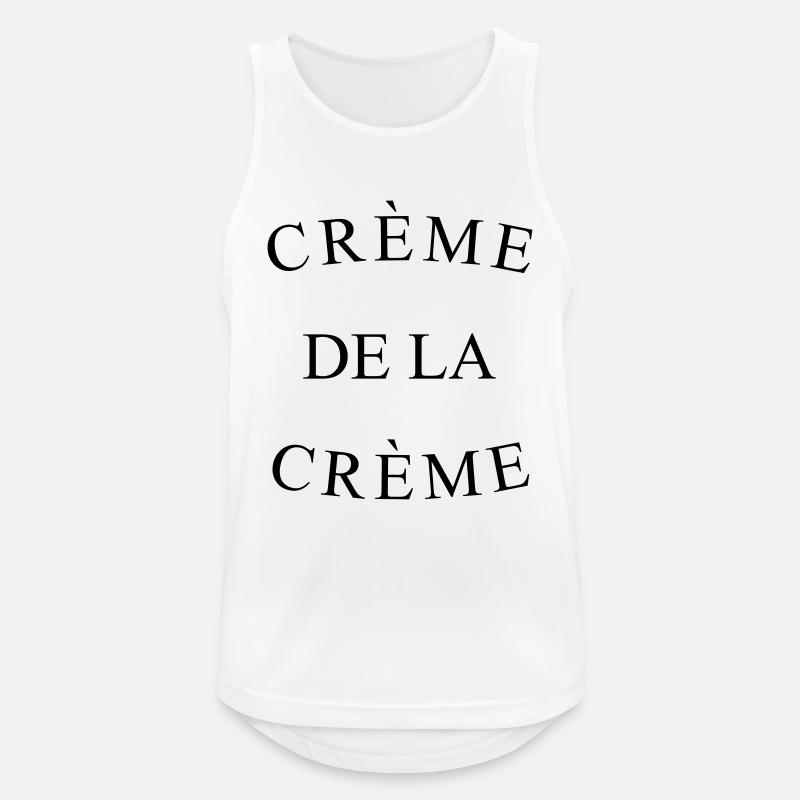 Crème de la Crème - Männer Tank Top atmungsaktiv - Weiß