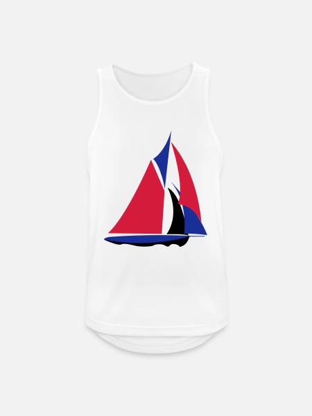 French sailboat - Men's Breathable Tank Top - white