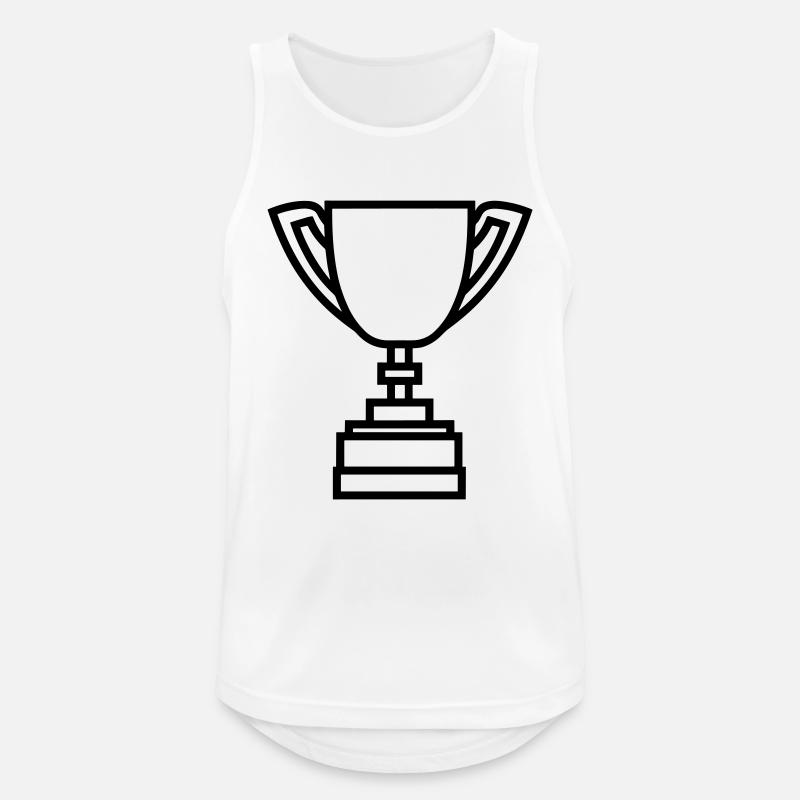 Trophäe - Männer Tank Top atmungsaktiv - Weiß