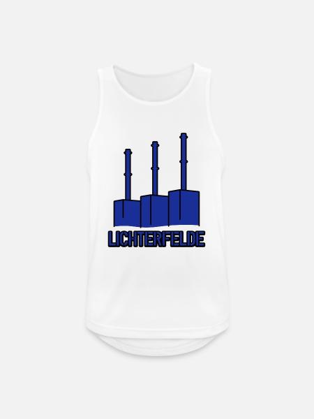 Kraftwerk Lichterfelde - Männer Tank Top atmungsaktiv - Weiß