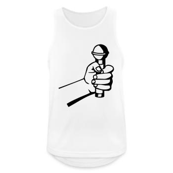 Micro Hand - Men's Breathable Tank Top - white - Front - Nick (188cm)