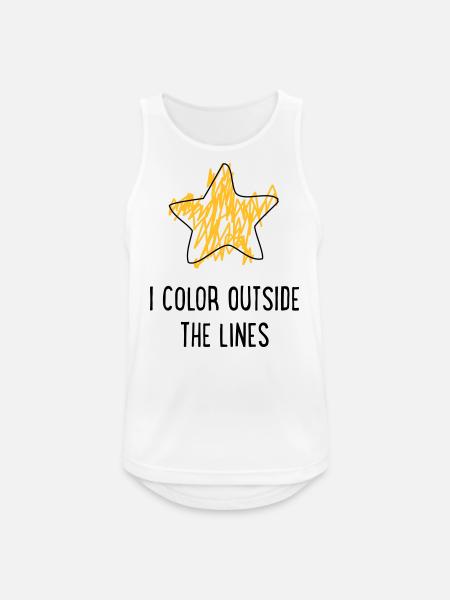 unangepasst - Männer Tank Top atmungsaktiv - Weiß