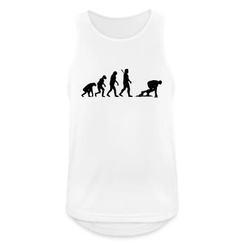 Leichtathletik - Sprint - Männer Tank Top atmungsaktiv - Weiß - Vorne - Nick (188cm)