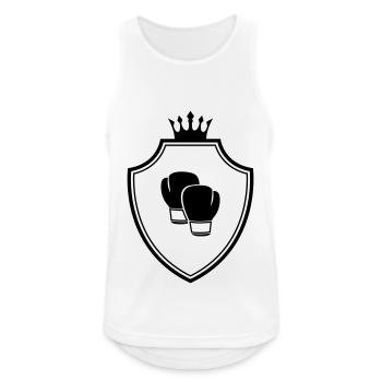 Gants de boxe Crest - Débardeur respirant Homme - blanc - Devant - Nick (188cm)