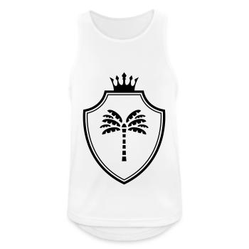Palm Coat of Arms - Men's Breathable Tank Top - white - Front - Nick (188cm)