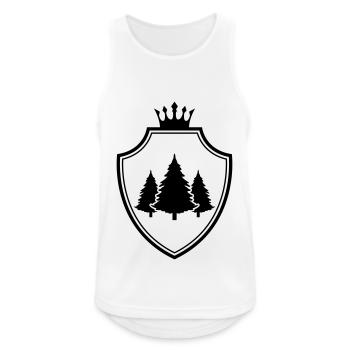 Tree Coat of Arms Forest Fir - Men's Breathable Tank Top - white - Front - Nick (188cm)