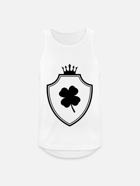 Kleeblatt Wappen - Männer Tank Top atmungsaktiv - Weiß