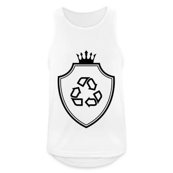 Recycling coat of arms - Men's Breathable Tank Top - white - Front - Nick (188cm)