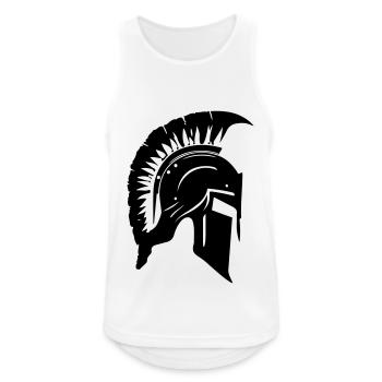 Casque Spartan Gladiator Sparta - Débardeur respirant Homme - blanc - Devant - Nick (188cm)