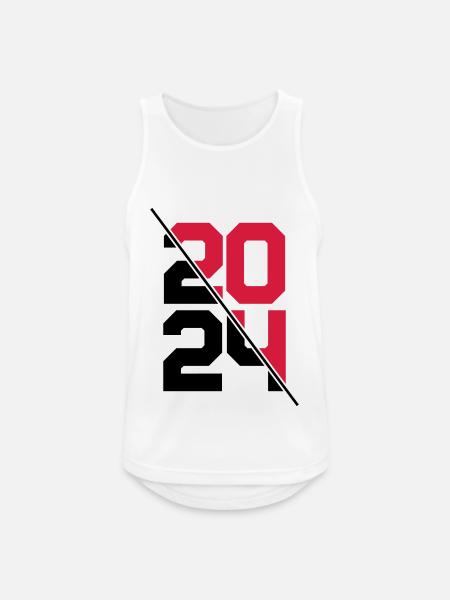 2024 year - Men's Breathable Tank Top - white