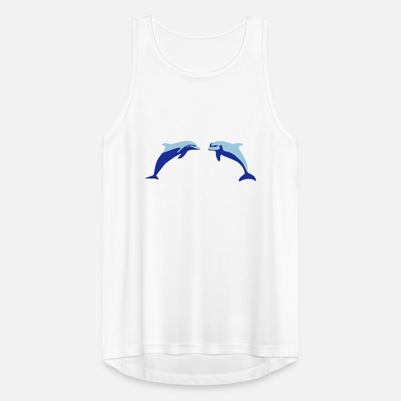 Dolphins, Dolphin Men's Breathable Tank Top