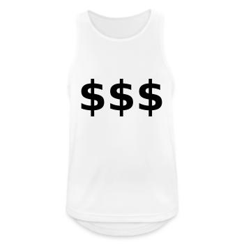 Dollar Dollars Cash Money Vektor Design - Débardeur respirant Homme - blanc - Devant - Nick (188cm)