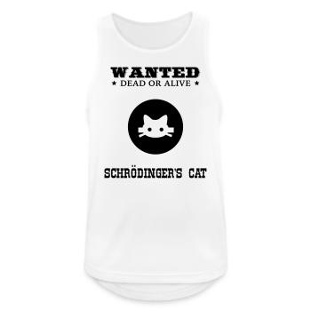 WANTED - Schrödinger's Cat - Débardeur respirant Homme - blanc - Devant - Nick (188cm)