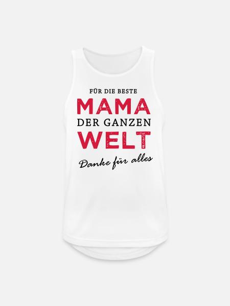 Beste Mama der Welt - Männer Tank Top atmungsaktiv - Weiß