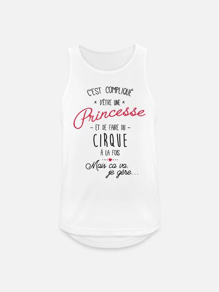 princesse et Cirque - Débardeur respirant Homme - blanc