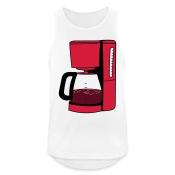 coffee maker - Men's Breathable Tank Top - white - Front - Nick (188cm)