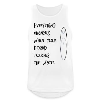 Sup board - Men's Breathable Tank Top - white - Front - Nick (188cm)