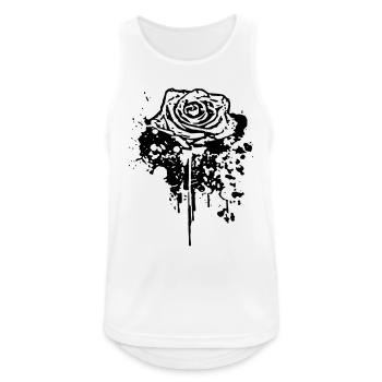 rose - Men's Breathable Tank Top - white - Front - Nick (188cm)