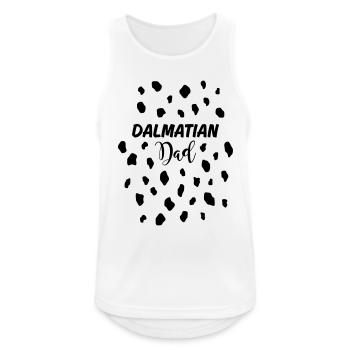 Dalmatian Dad - Dalmatiner Papa Dalmatinerpunkte - Männer Tank Top atmungsaktiv - Weiß - Vorne - Nick (188cm)