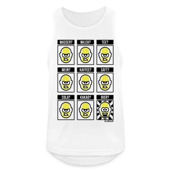 Nichts Geht Über Ein Bier! (Biertrinker POS 3C) - Männer Tank Top atmungsaktiv - Weiß - Vorne - Nick (188cm)