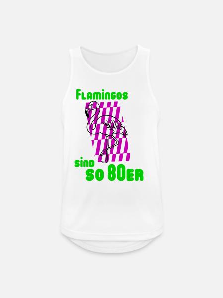 Flamingos 80s - Men's Breathable Tank Top - white