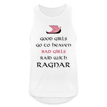 Bad Girls Raid With Ragnar - Débardeur respirant Homme - blanc - Devant - Nick (188cm)