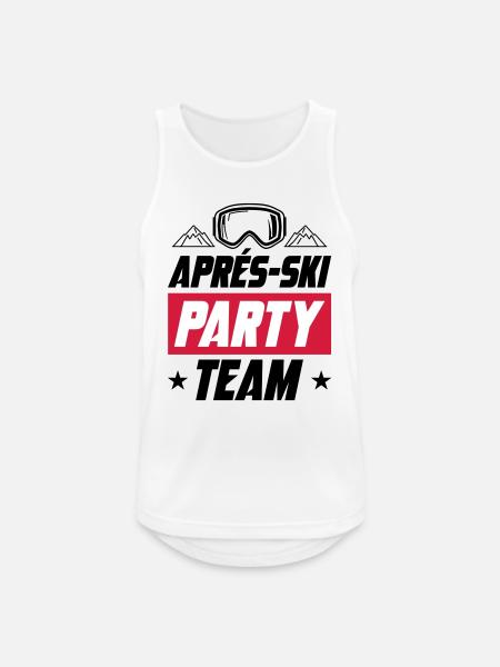 Après Ski Party Team - Men's Breathable Tank Top - white