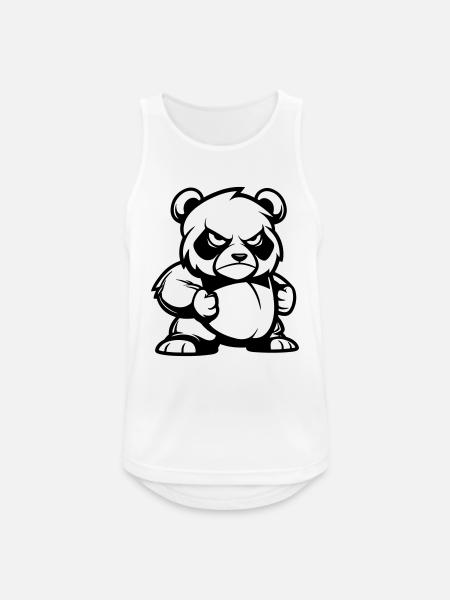 panda - Débardeur respirant Homme - blanc