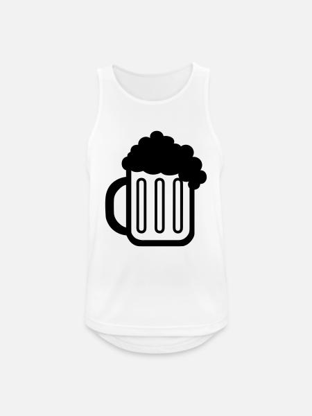 Beer mug 01.0 - Men's Breathable Tank Top - white