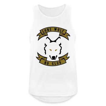 Lone wolf - No club - Men's Breathable Tank Top - white - Front - Nick (188cm)