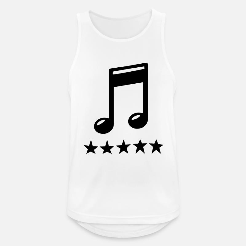 note - Männer Tank Top atmungsaktiv - Weiß