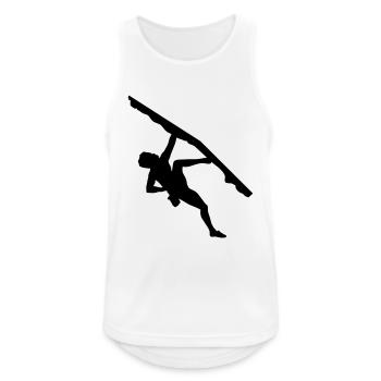 Climbing man (super cheap!) - Débardeur respirant Homme - blanc - Devant - Nick (188cm)