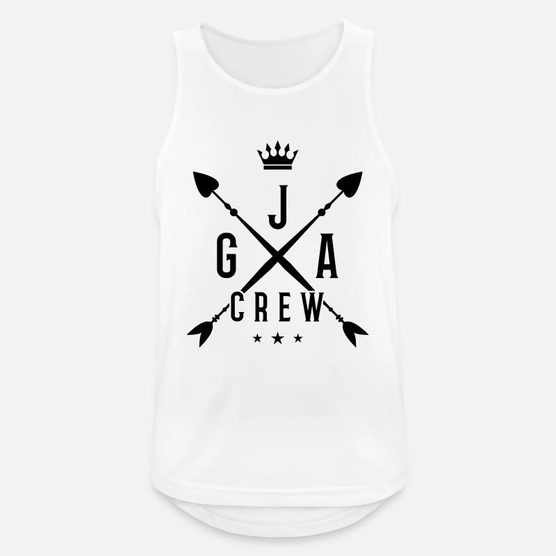 jga crew krone - Männer Tank Top atmungsaktiv - Weiß