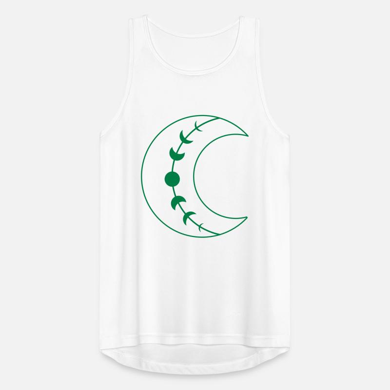 Große einzelne BOHO-Halbmondphasen Männer Tank Top atmungsaktiv