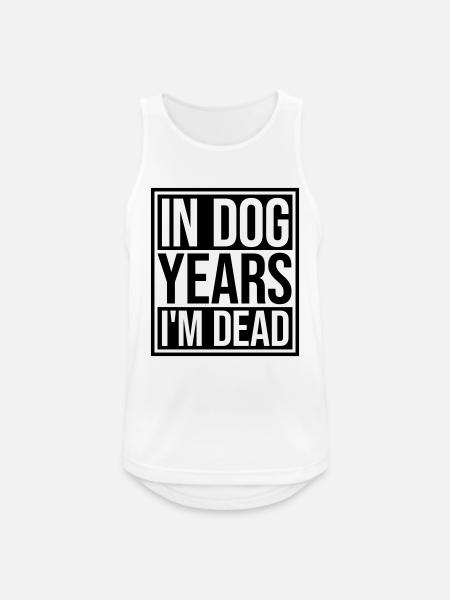 in dog years Dead - Men's Breathable Tank Top - white