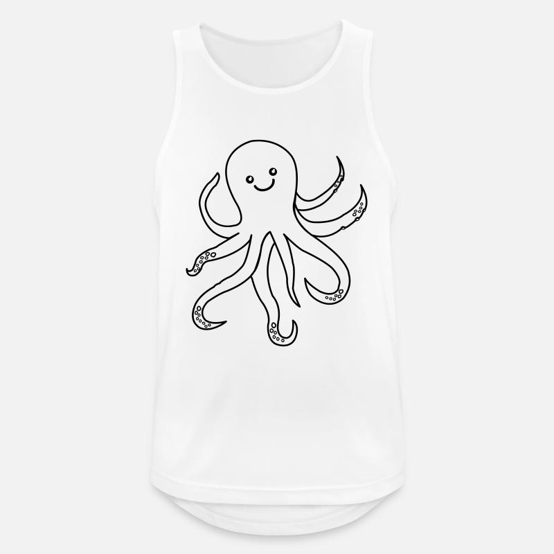 Octopus Octopus - Men's Breathable Tank Top - white