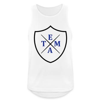 Team Crest - Men's Breathable Tank Top - white - Front - Nick (188cm)