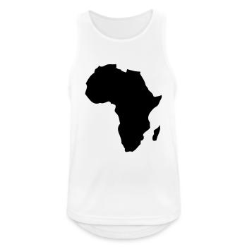 Afrique - Débardeur respirant Homme - blanc - Devant - Nick (188cm)