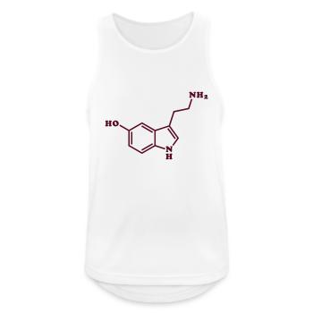 Serotonin Molecular Chemical Formula - Men's Breathable Tank Top - white - Front - Nick (188cm)