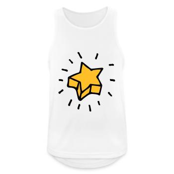 Star - Men's Breathable Tank Top - white - Front - Nick (188cm)