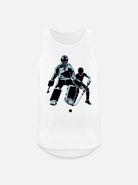 Torwart Feldhockey - Männer Tank Top atmungsaktiv - Weiß