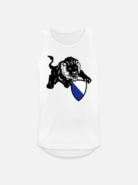 zürich löwe - Männer Tank Top atmungsaktiv - Weiß