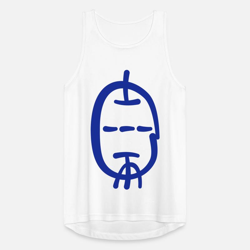Calligraphic Style Triode Men's Breathable Tank Top