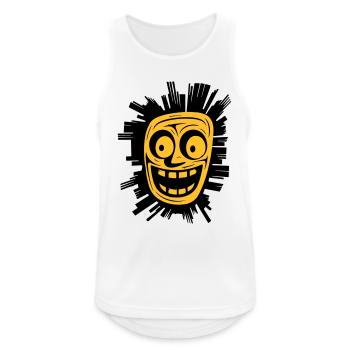 Exuberant Joy - Men's Breathable Tank Top - white - Front - Nick (188cm)
