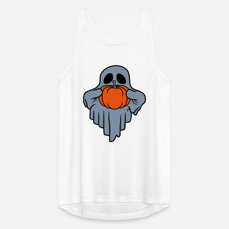 Pumpkin Ghost Halloween Comic Men's Breathable Tank Top