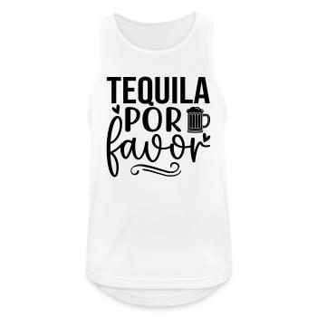 Tequila por favor - Men's Breathable Tank Top - white - Front - Nick (188cm)