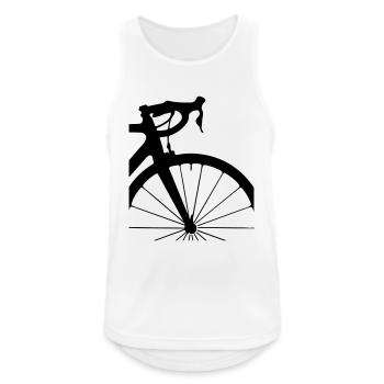 découpe de vélo de route - Débardeur respirant Homme - blanc - Devant - Nick (188cm)